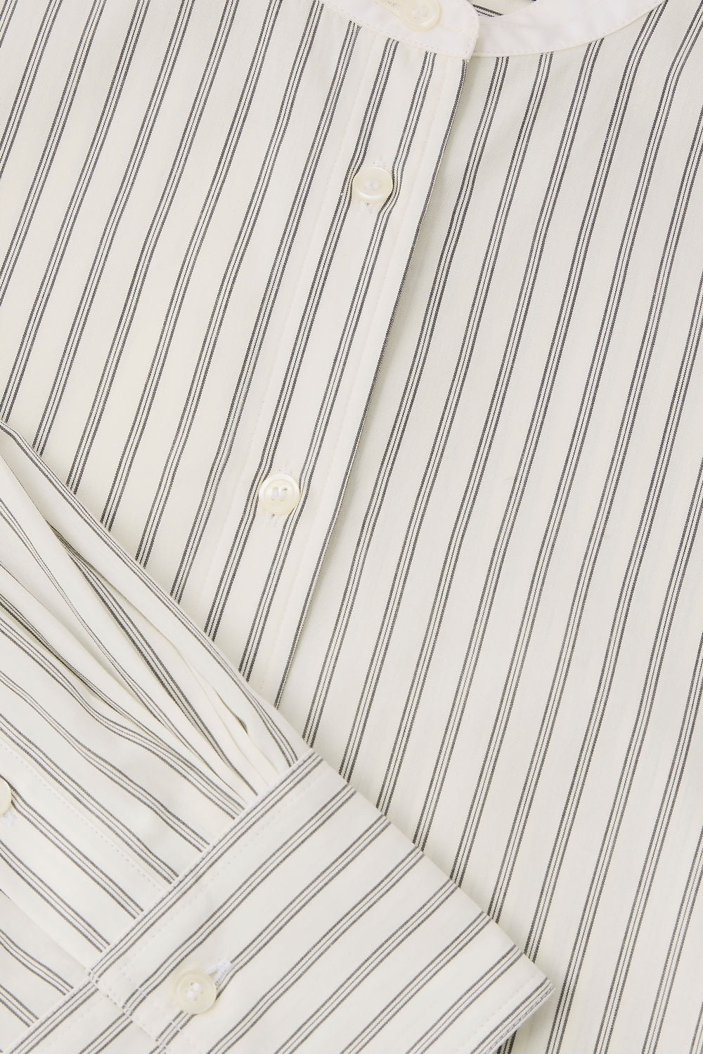 Chemise Bermudes - Blanc Cassé/Noir - Coton - Femme