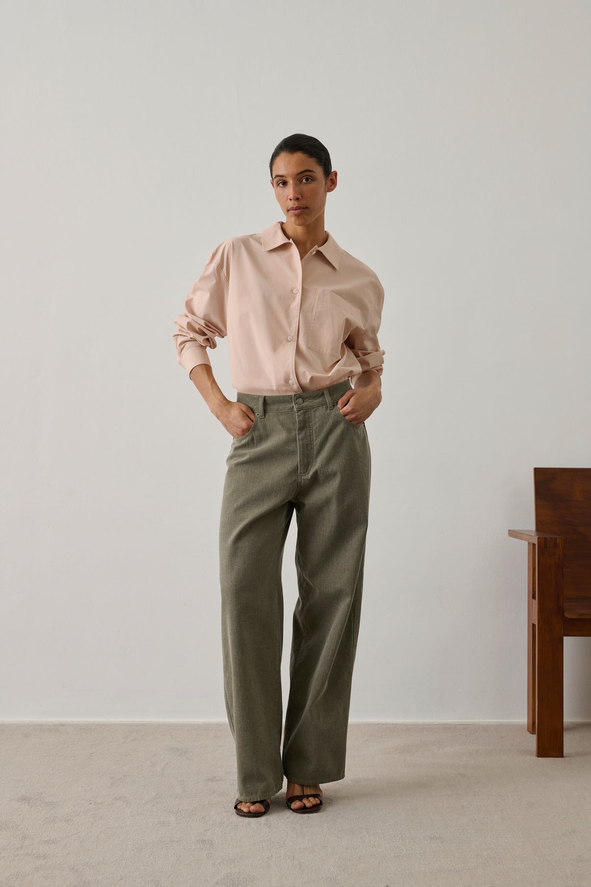 Chemise Itaque - Rose Blush - Coton - Femme vue 2