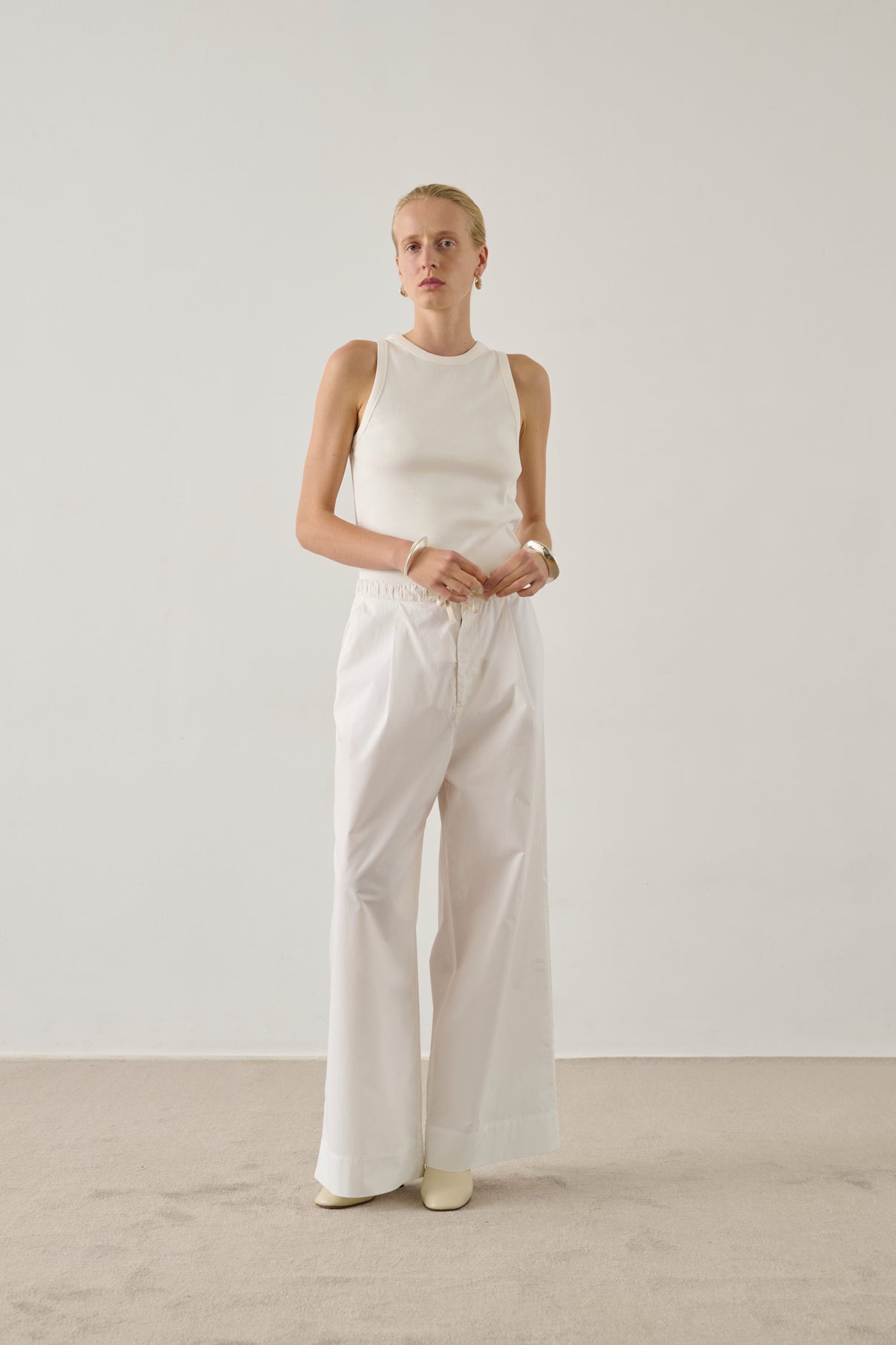 Débardeur Dolly - Blanc - Coton - Femme vue 1