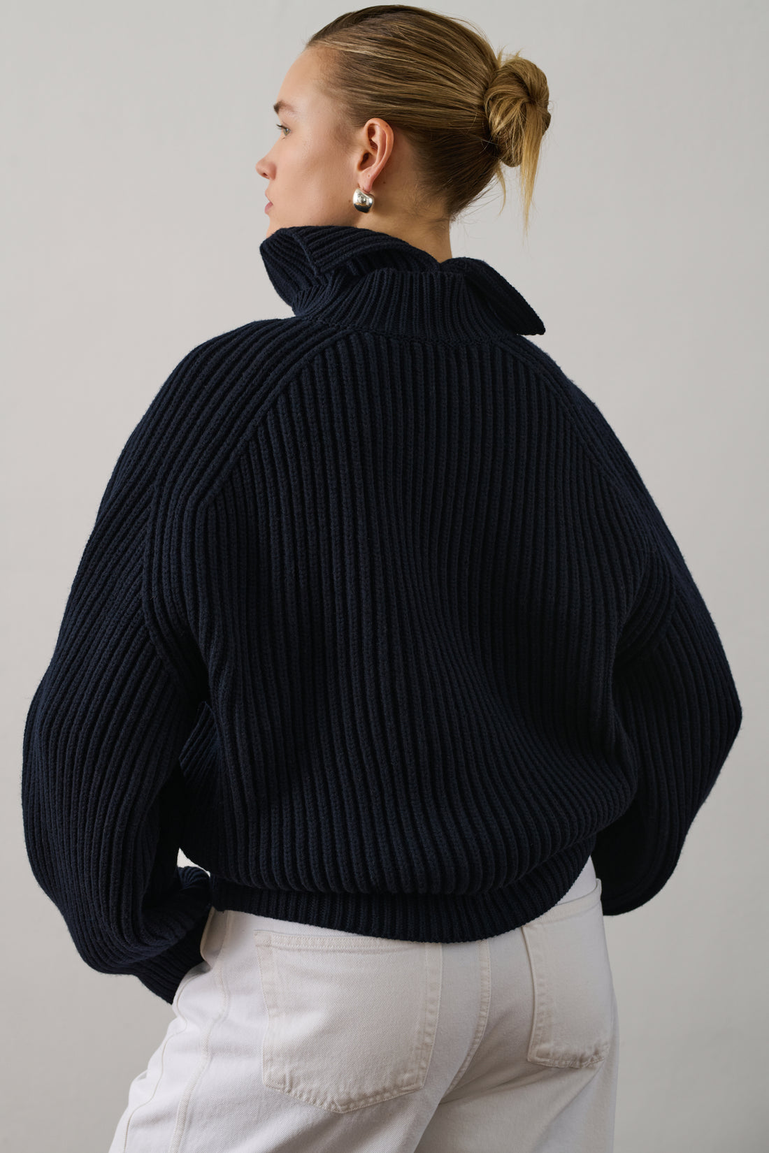 Pull Flamand - Navy - Laine - Femme
