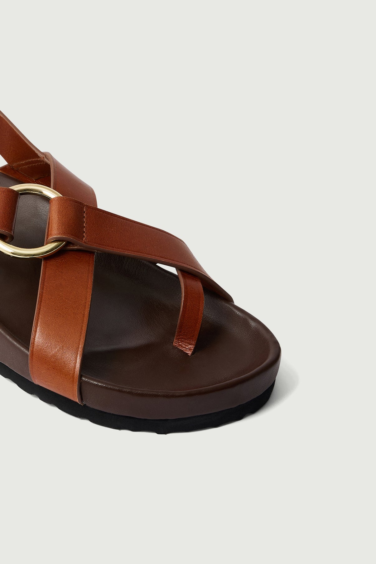 Sandales Mexico - Cognac - Cuir - Femme vue 4