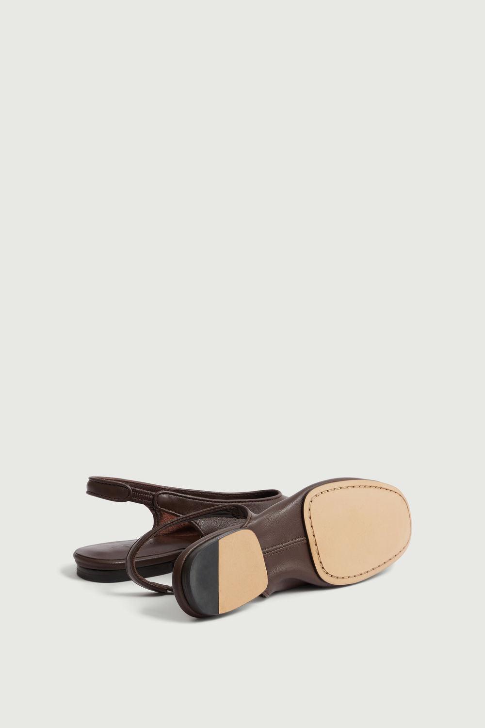 Slingbacks Emmett - Chocolat - Cuir - Femme vue 3